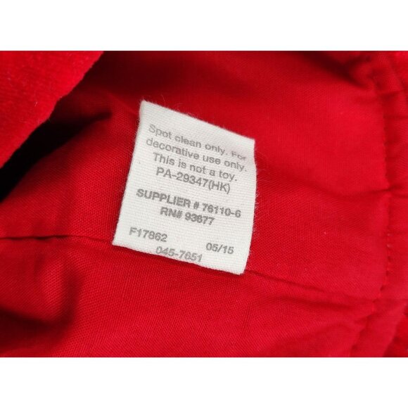 North Pole Trading Co. JC Penney Hooked Loop Rug Snowman Christmas Stocking - Picture 7 of 7